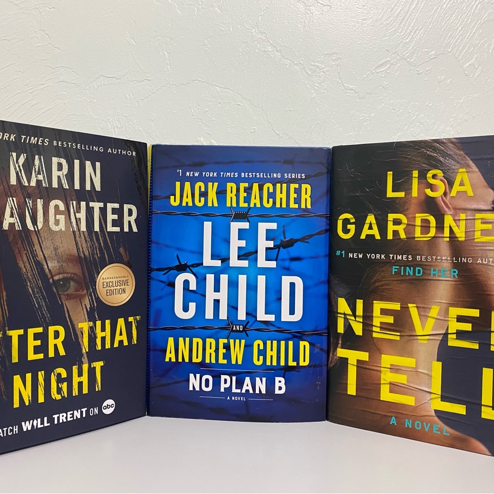Thriller Book Bundle: Karin Slaughter, Lee Child, Lisa Gardner
